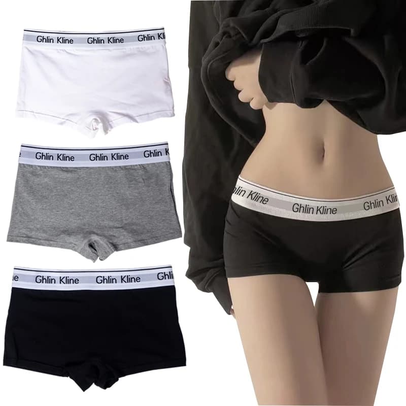 Intimo boxer unisex Donna Coppia Pantaloncini sportivi Mutandine da yoga in cotone per mutandine femminili
