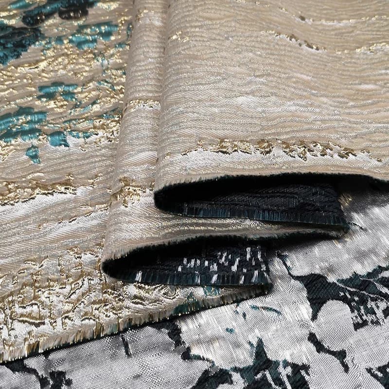 Jacquard Brocade Fabric Spring Summer High-end Dress Trench Coat Suit Fashion Bronzing Fabrics Diy Sew Wholesale Cloth