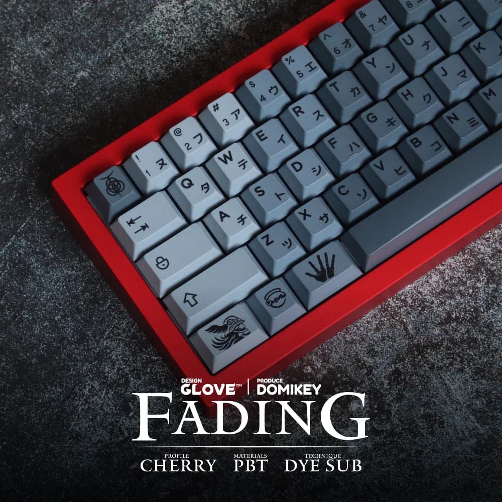 ECHOME Glove domkey Keycap Set Custom Dissolve Theme Keyboard Cap Cherry PBT Key Caps for Keyboard Mechanical Game Accessories