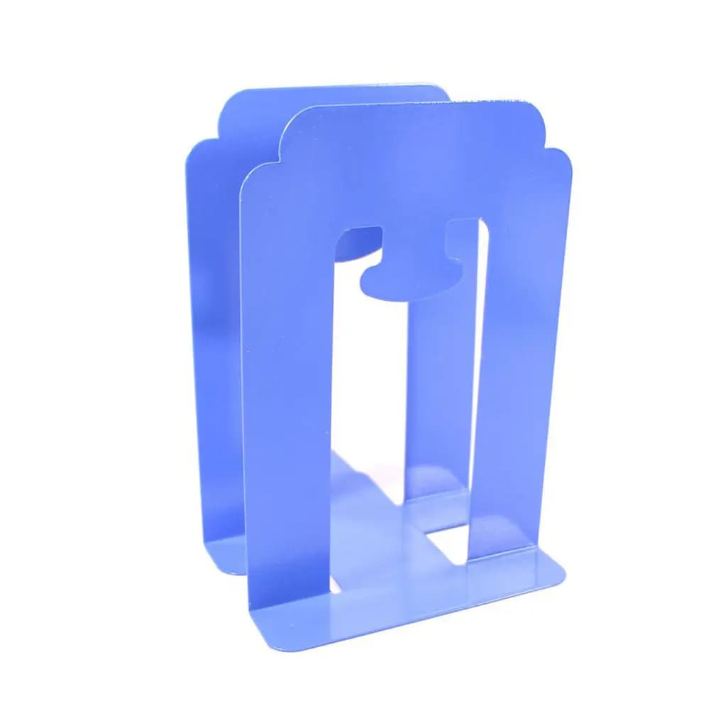 4 Pezzi Fermalibri Creativi in Metallo, Supporti per Libri in Ferro, Organizzatore da Scrivania Moderno per Casa, Ufficio, Aula, Biblioteca, Fermalibri Antiscivolo per Scaffali