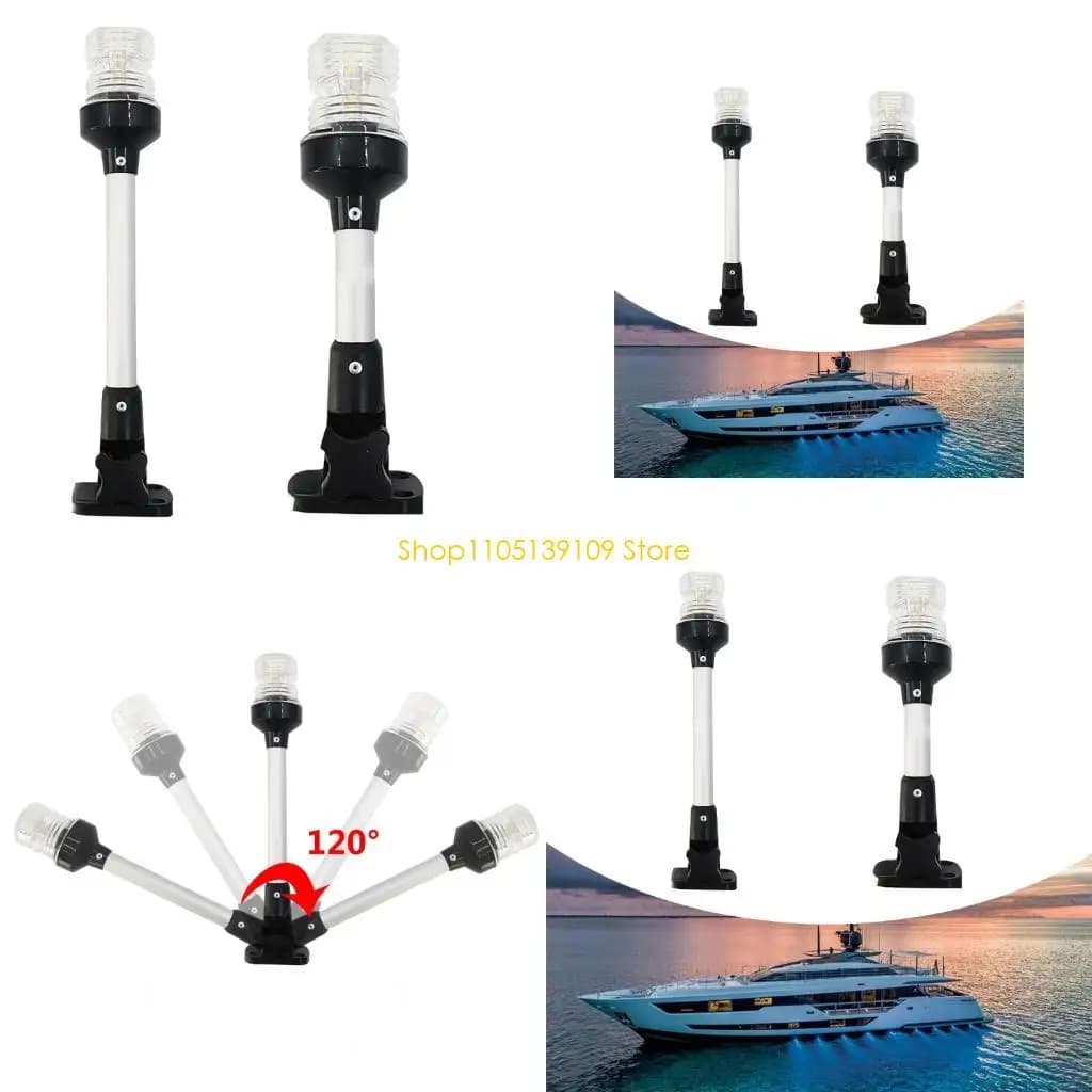P5ED Luce versatile per ancore marine a LED con oscillazione regolabile 180 gradi, adatta per pesca notturna, crociera