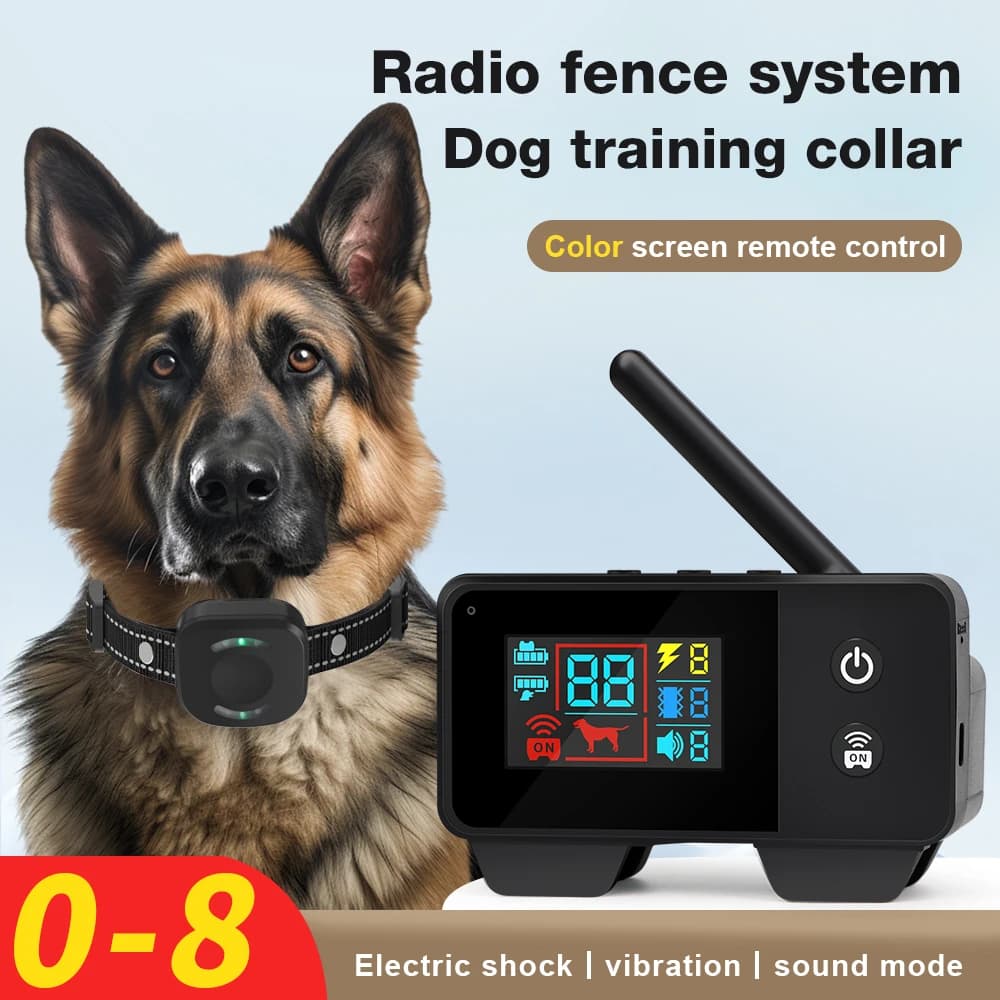 Sistema elettronico per recinzione per animali domestici 480M GPS Recinzione per cani wireless Ricaricabile Vibrazione Shock Suono Telecomando Accessori per animali domestici
