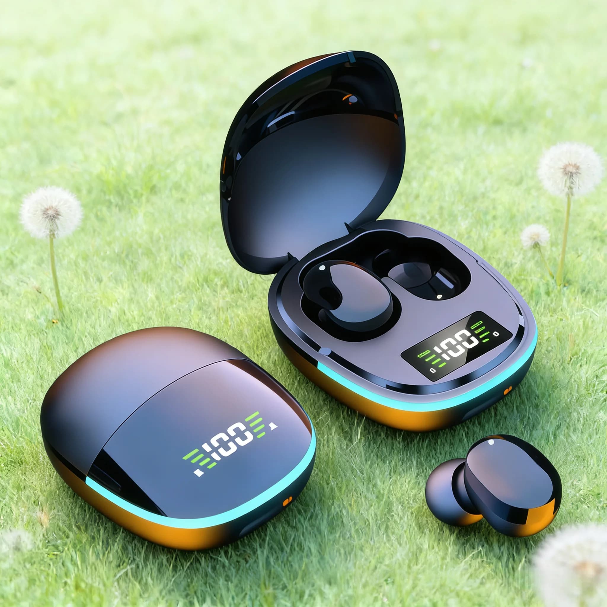 Cuffie Bluetooth TWS Fone con microfono Display a LED Auricolari in-ear Auricolare Bluetooth wireless Auricolare con cancellazione del rumore per il telefono