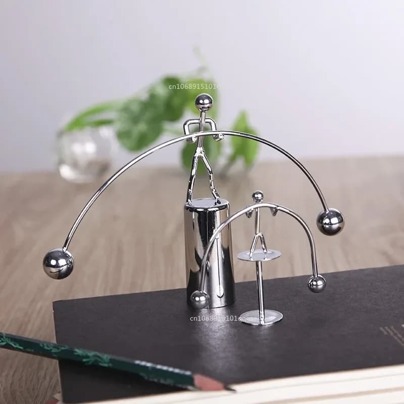 Pendolo di equilibrio creativo Regalo di laurea degli studenti Pendolo di fisica di Newton Sfera Pendolo a movimento permanente Decorazione del soggiorno