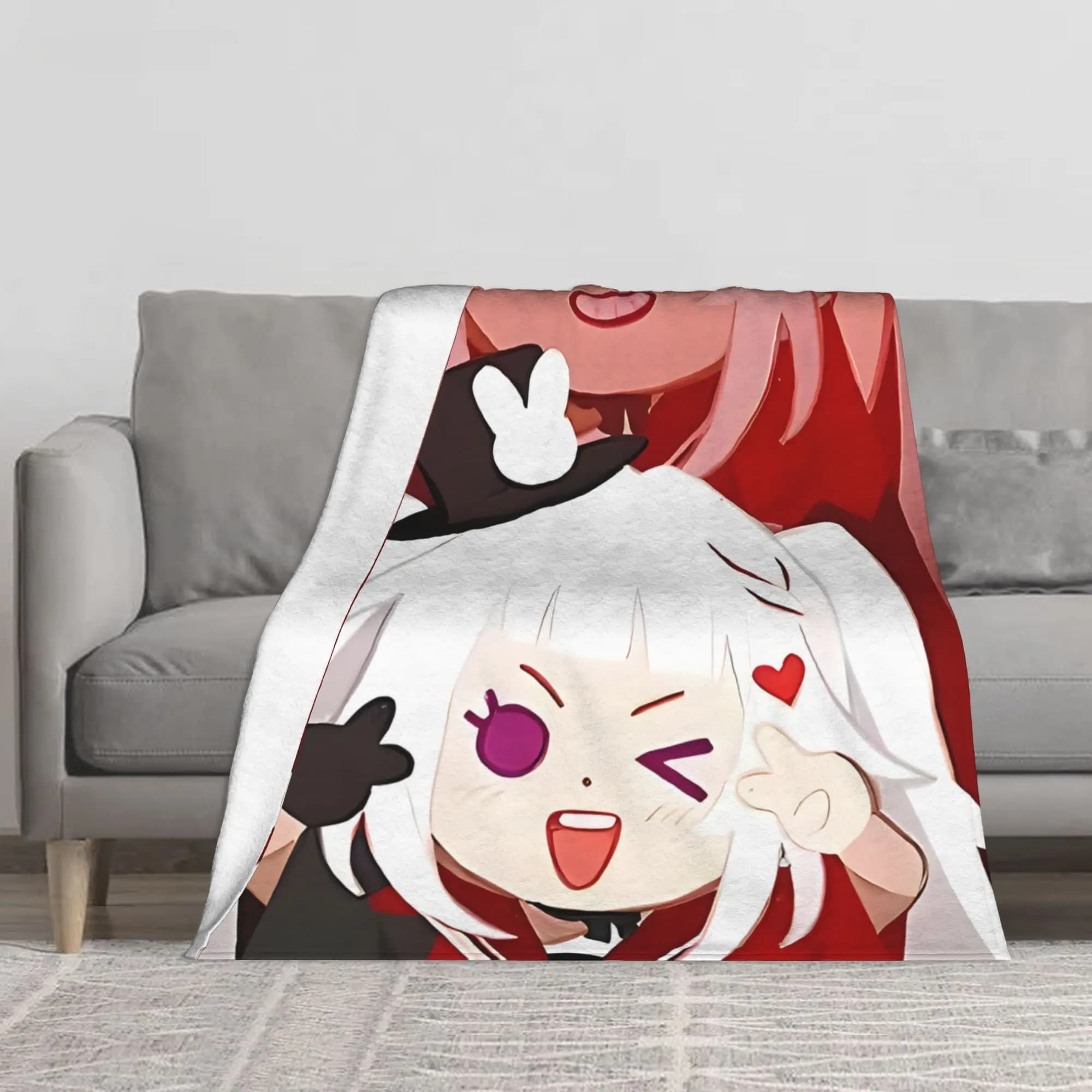 1PC cute anime character Blanket Throw Super Cosy Plush Living Room Sofa