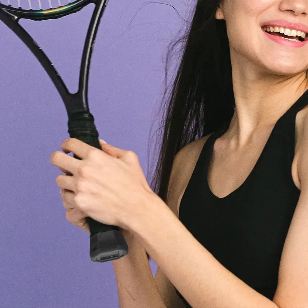 3 Pezzi Tappi di Ricambio per Racchette da Tennis, Coperture in Plastica per la Base della Racchetta, Facile Installazione, Tappi Protettivi per il Fondo del Manico della Racchetta