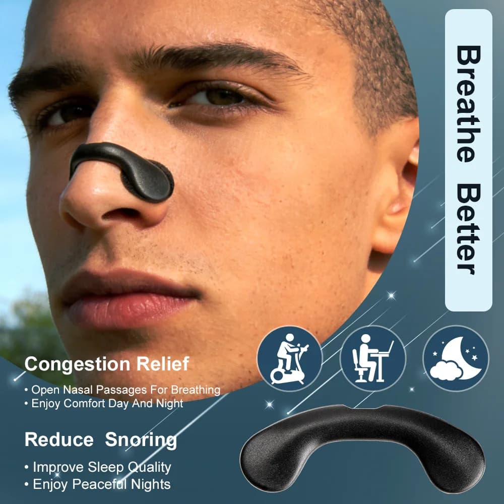 Nasal Dilators Sleep Breathing Starter Kit Velcro Nasal Strips Anti-Snoring Strips for Nose Patche Increase Air Reduce Snoring