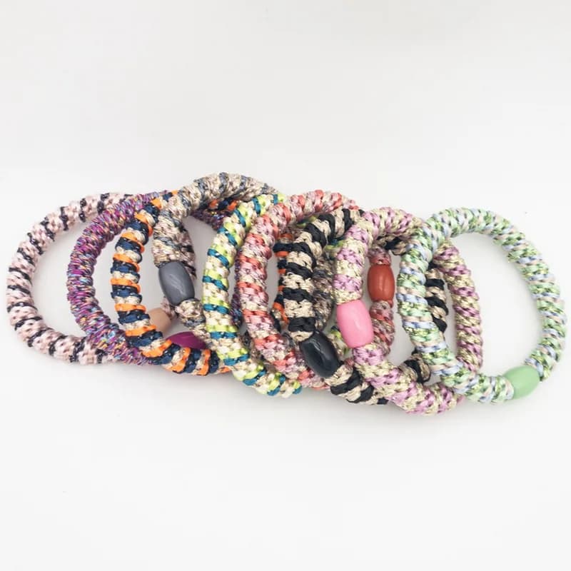 3pcs Fashion Knekki Haar Elastiek Hair Bands For Women kknekki Big Nylon Hair Tie girl Elastic Ponytail head rope Accessories