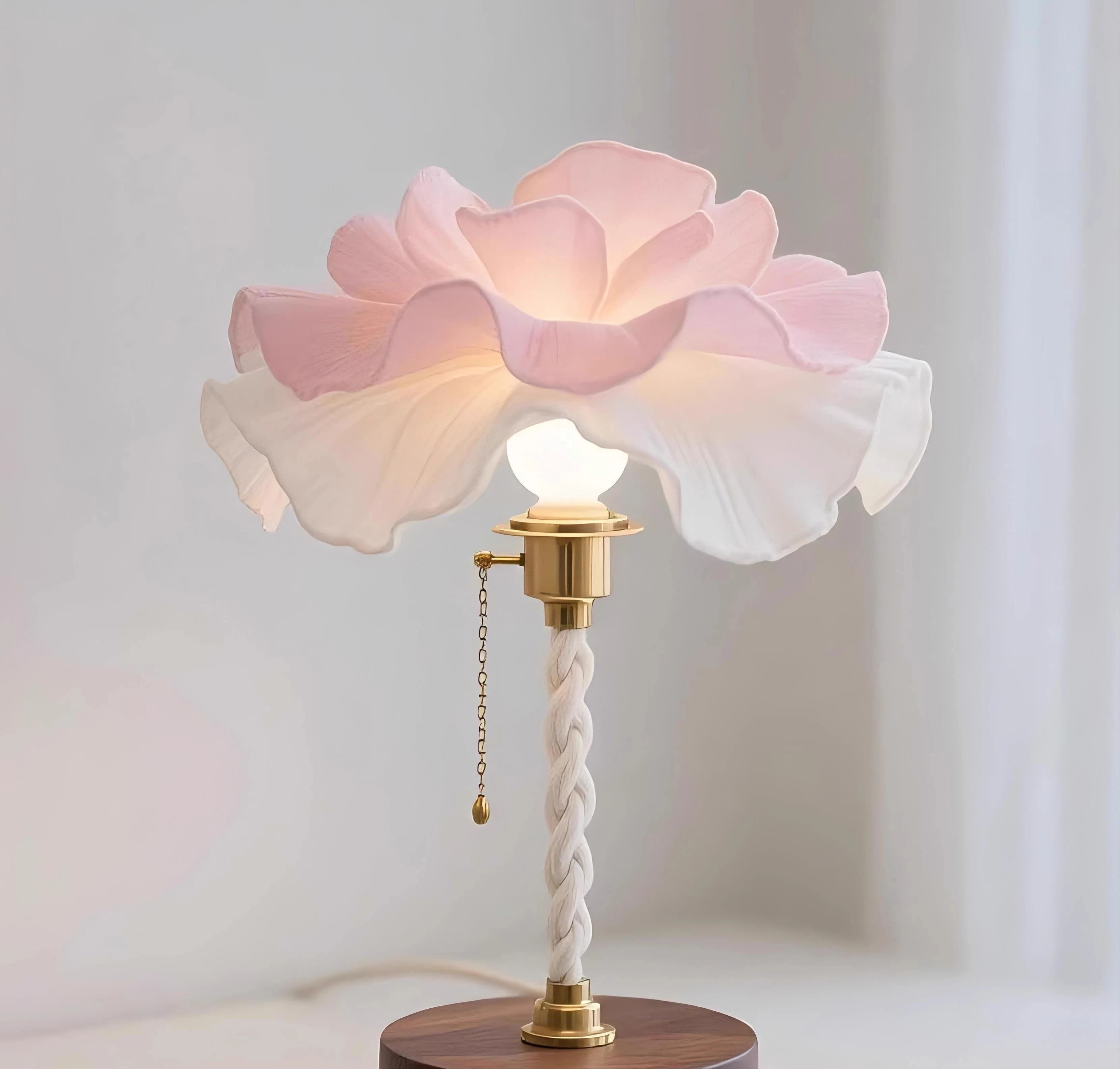 Nordic Flower Iron Floor Lamps Study Bedsides Children Bedroom Acrylic Desk Lamps Homestay Eye Protection Adjustable Table Light