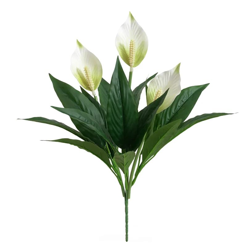 Artificial Luxury green plants Bouquet Daisy Artificial Silk Flower Rural Home Decor White palm No Water Needed Eco-friendly