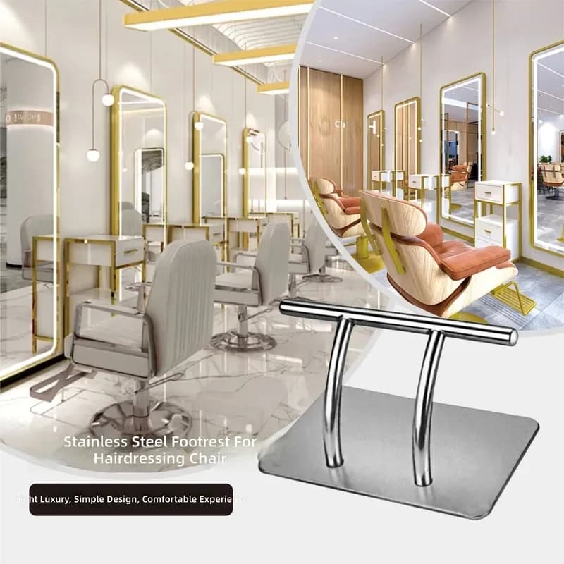 for Barber Shop Stainless Steel Pedals Thickened Chassis Removable Tripod Hair Chair Accessories Floor Pedal