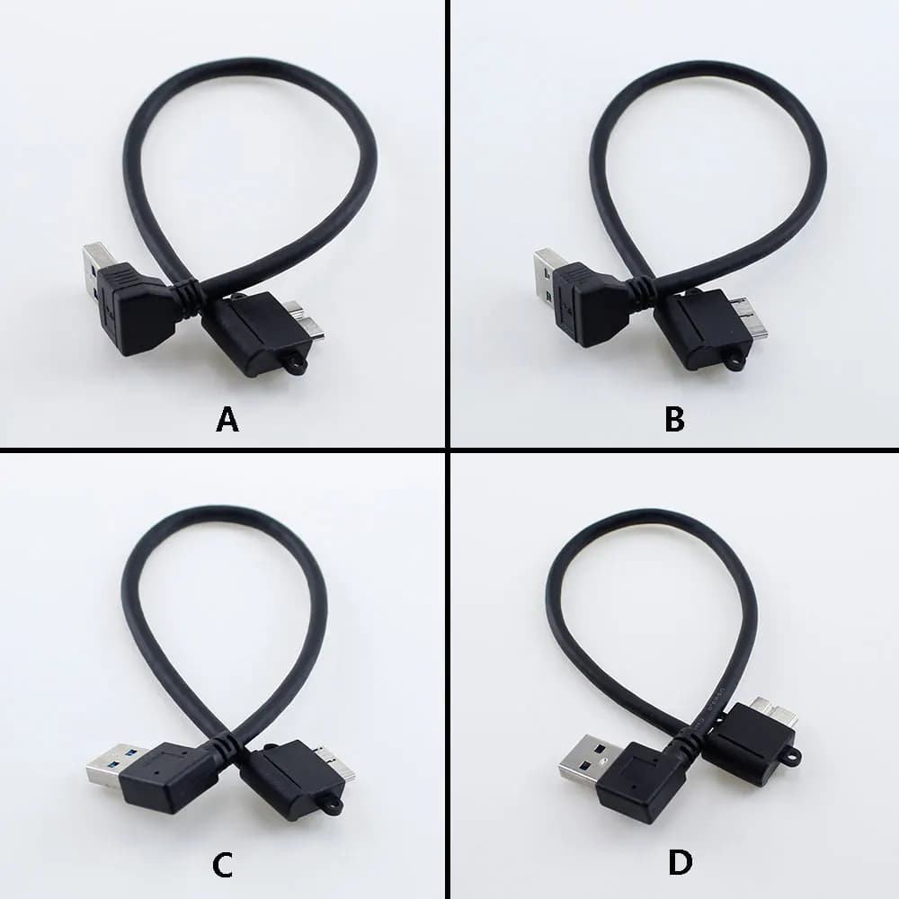 1Pc USB 3.0 Tipo A a USB3.0 Micro B Cavo adattatore maschio Cavo di sincronizzazione dati per disco rigido esterno HDD Cavo super veloce
