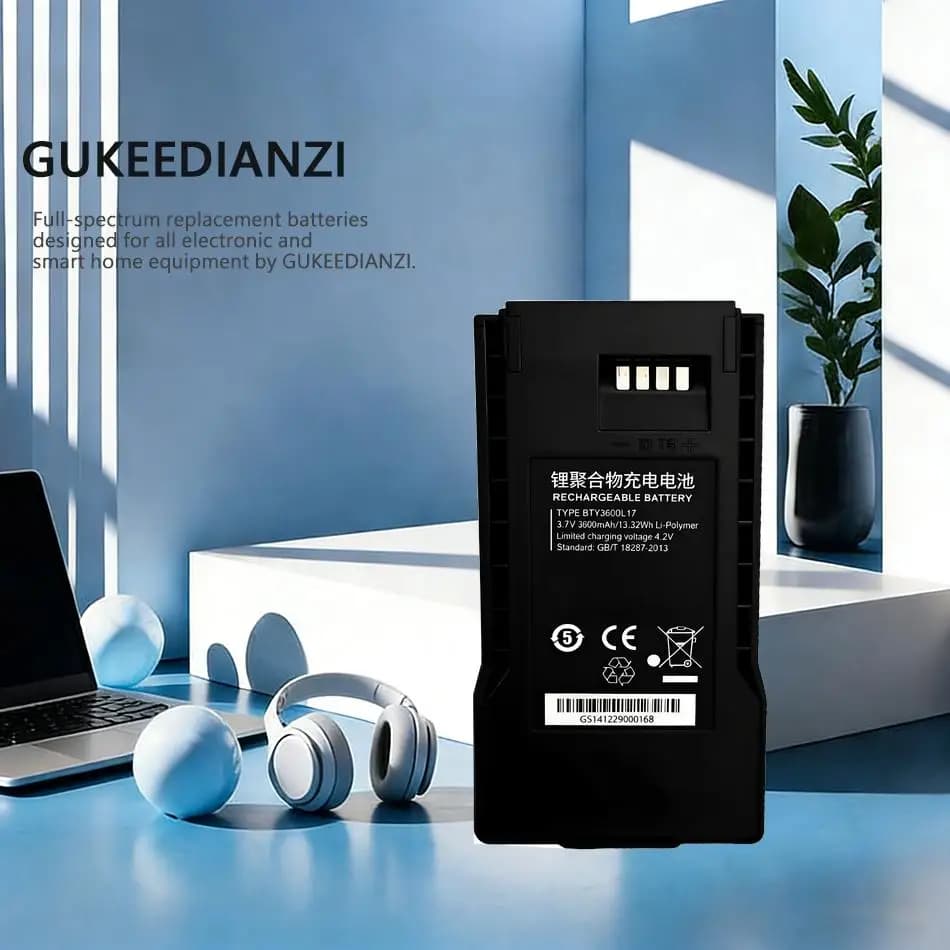 Batteria di ricambio premium per walkie-talkie TD Tech EP681, modello BTY3600LI17, 3600 mAh, stabile