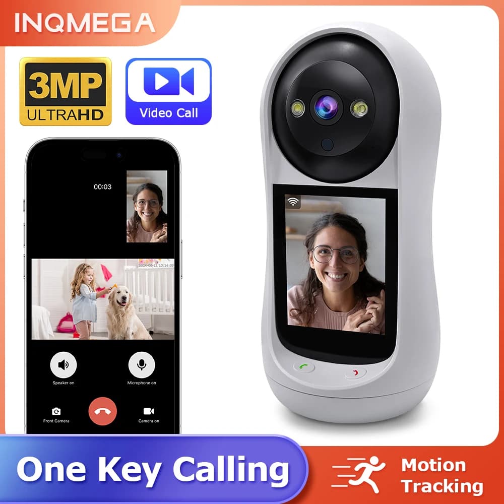 3mp Wireless ICSEE Indoor IP Surveillance Camera With Automatic Screen Monitor Baby Security Monitor