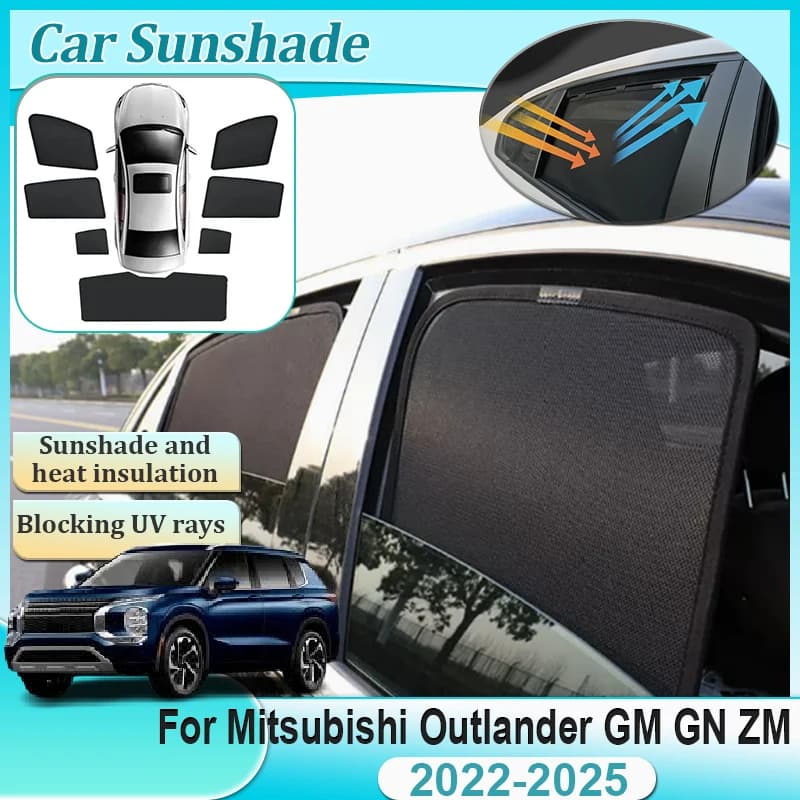 Per Mitsubishi Outlander GM GN ZM PHEV 2022 2023 2024 2025 Blocchi Maglia UV Parasole Parabrezza Visiere Strumenti Auto Parte Accessori