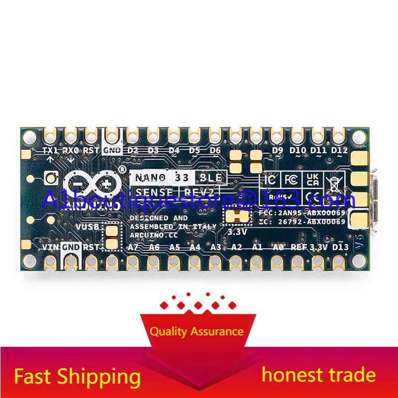 Development card Arduino Nano 33 BLE SENSE Rev2 Original Italian Microcontroller ABX00069