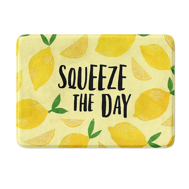 Tappetino da bagno Gaslight Gatekeep Girlboss When Life Gives You Lemons, tappetino da bagno antiscivolo, assorbente, tappeto da doccia, 60 x 40 cm