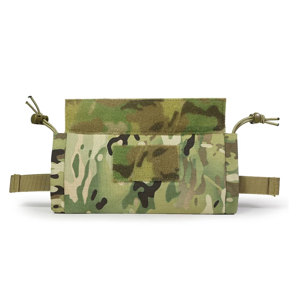 Tactical First Aid Drop Dump Pouch, Micro Medical Trauma Roll Up Drop Pouch EMT IFAK Sub Abdominal Carrying Bag with Hook-N-Loop