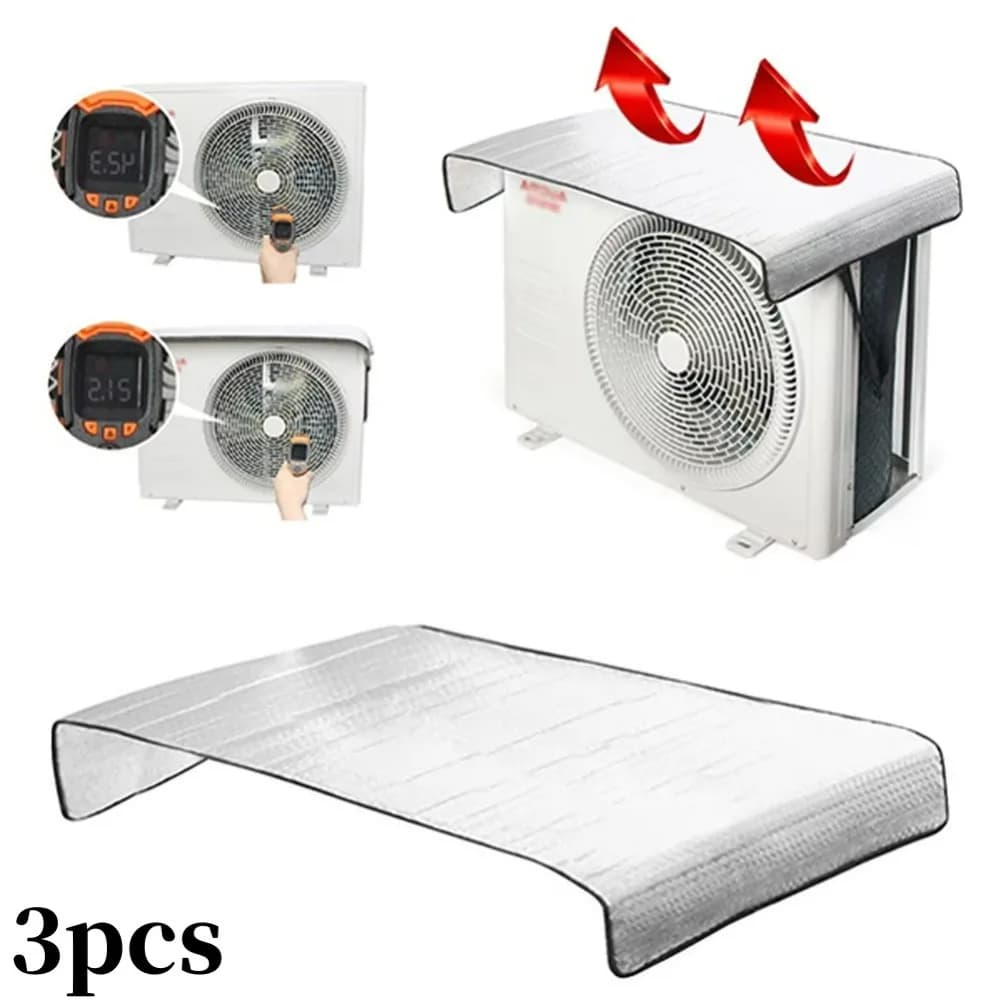 Sunscreen Air Conditioner Cover Energy Saving Aluminum Foil Outdoor Unit of Air Conditioner Heat-insulating Waterproof Cover