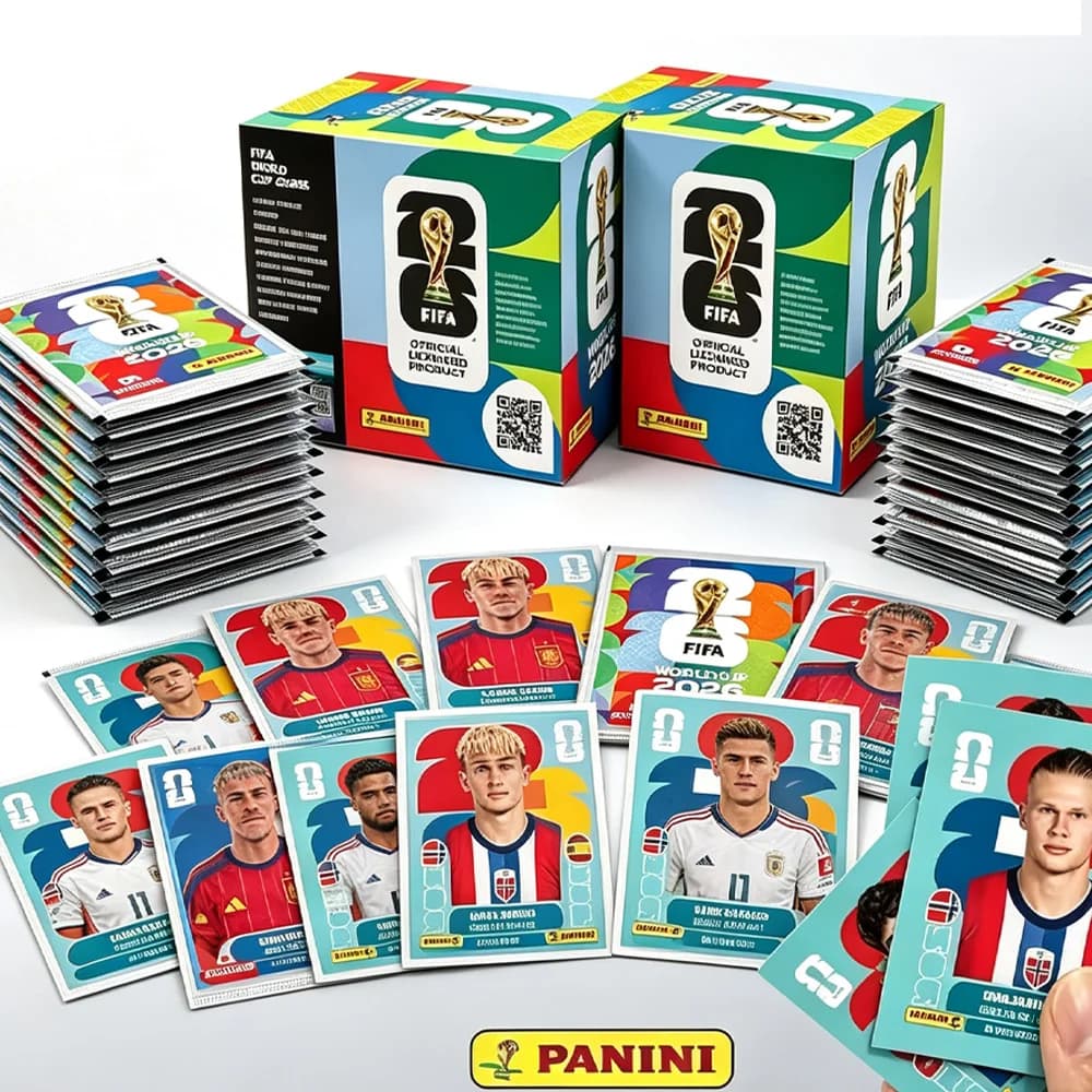 Panini 2026 FIFA World Cup Official Sticker Box & Packs, Soccer Player Collectible Stickers, Football Trading Collection Sticker