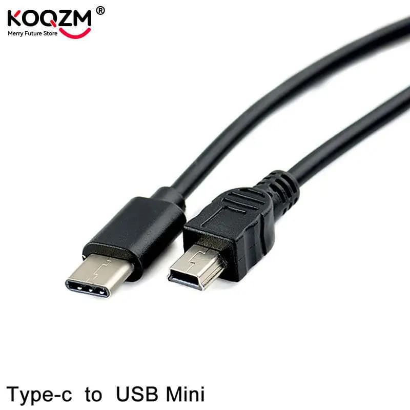 1 pz USB tipo C 3.1 maschio a Mini USB 5 Pin B convertitore spina maschio adattatore OTG cavo dati cavo per Macbook Mobile 30cm