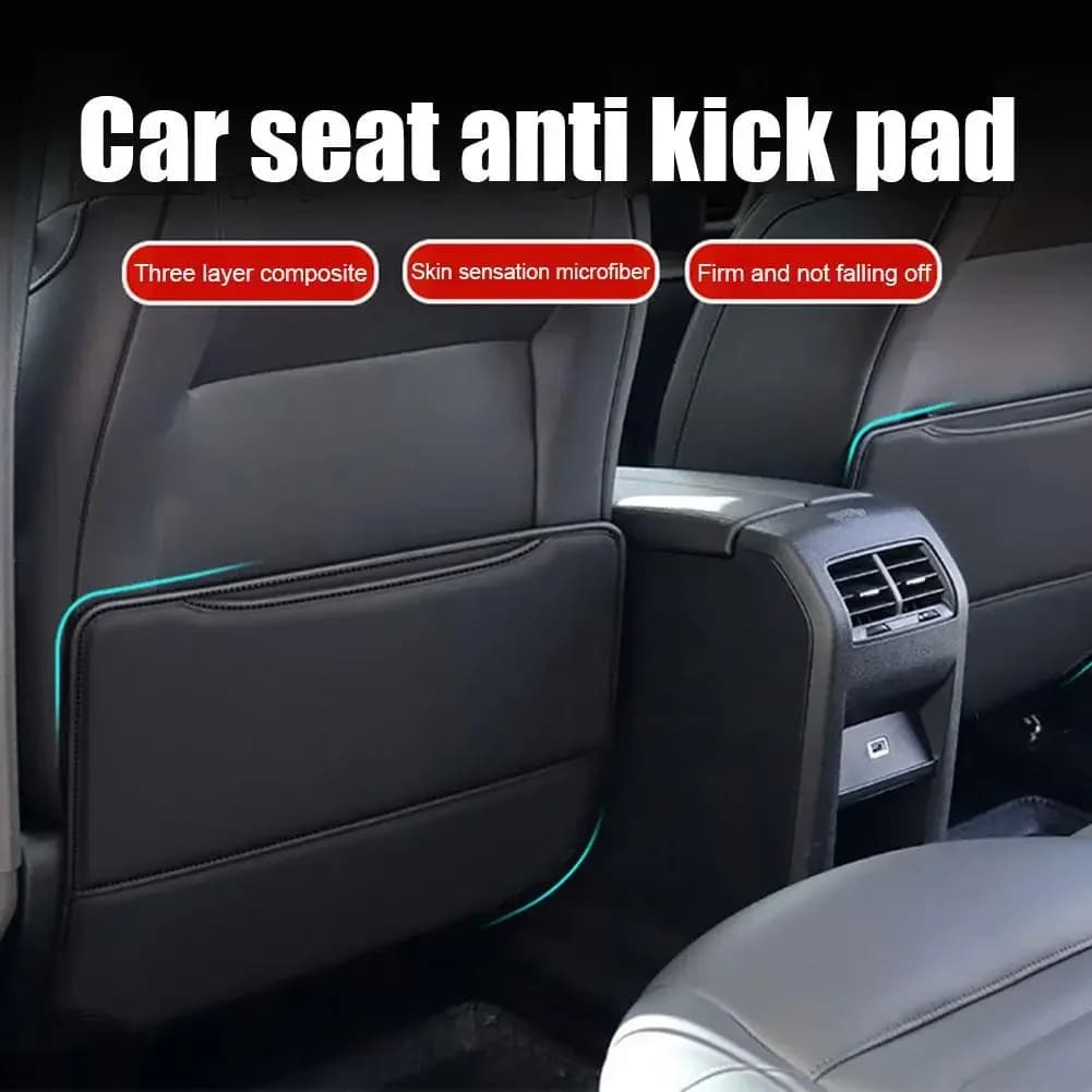 PU Leather Car Seat Children's Protection Anti-warm Mat Back Cover Protector for Children's Car Seat Bag for Kids Waterproof Mat