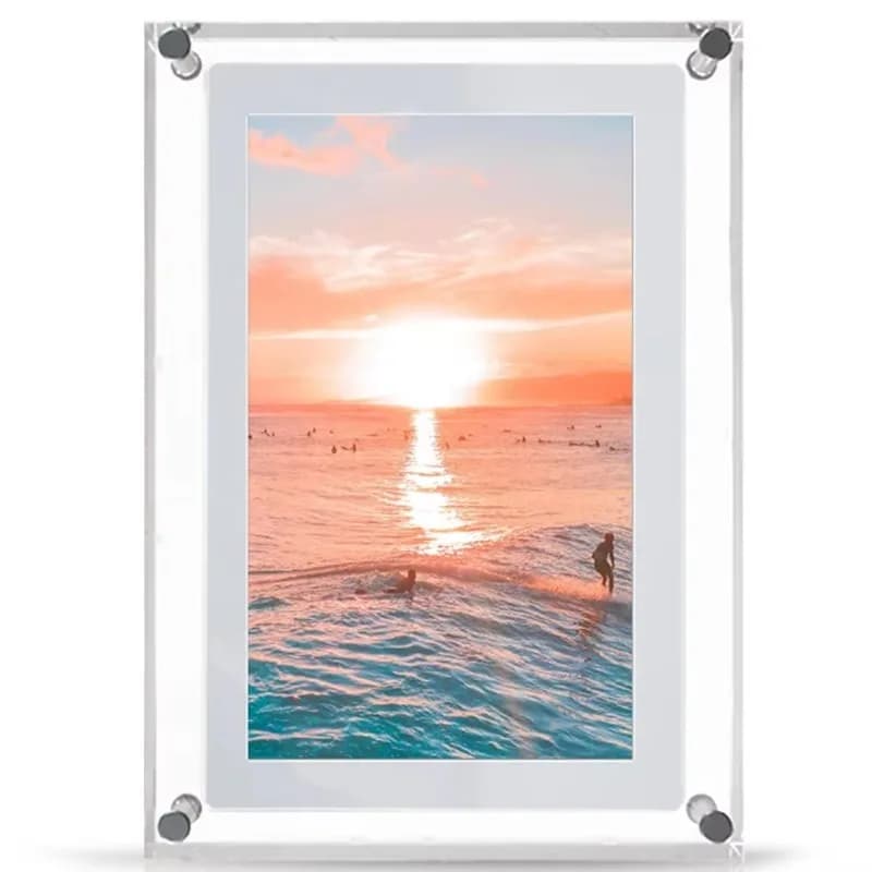 Cornice Digitale in Acrilico da 5 Pollici con Batteria per Foto e Opere d'Arte, Ideale per Dropshipping