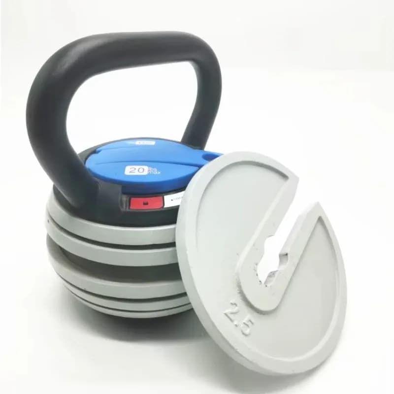 18 Kg Adjustable Professional Kettlebell Set (40 Papers) in Iron, Steel Free Weights Resistant and Elegant for Female Fitness and Home Use