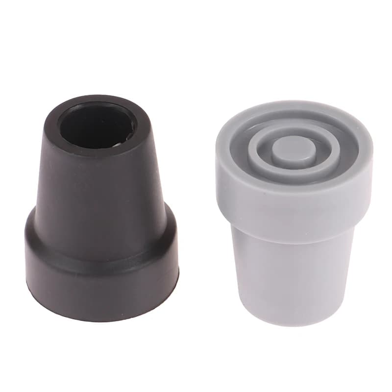 1/2pcs 19mm Rubber Rug Anti-slip Stick Stroller Moulding Cane Bottom Protective Pastillas Climbing Trekking Trekking Palo Point