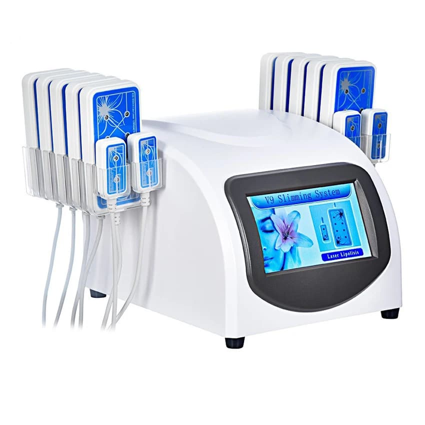 Massaggiatore per la perdita di peso laser Lipo caldo da 14 cuscinetti Strumento dimagrante Macchina per la bellezza modellante del corpo per la perdita di grasso