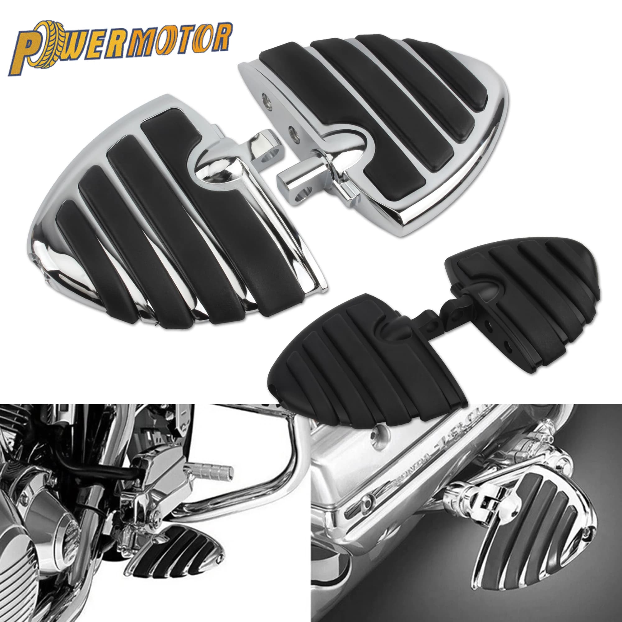 Pedane per moto da 1-1/4 "pedane per Harley Road King Electra Street Glide Highway poggiapiedi universali
