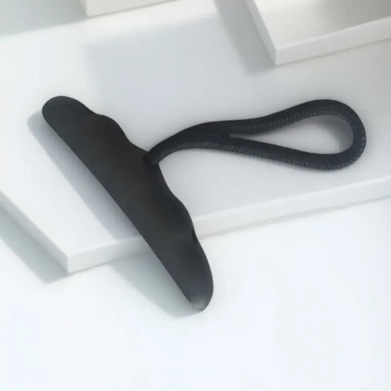 Maniglia per il trasporto kayak in plastica ad alto impatto, nera, con impugnatura sagomata e corda, maniglia per il trasporto di imbarcazioni marine, accessori per canoa