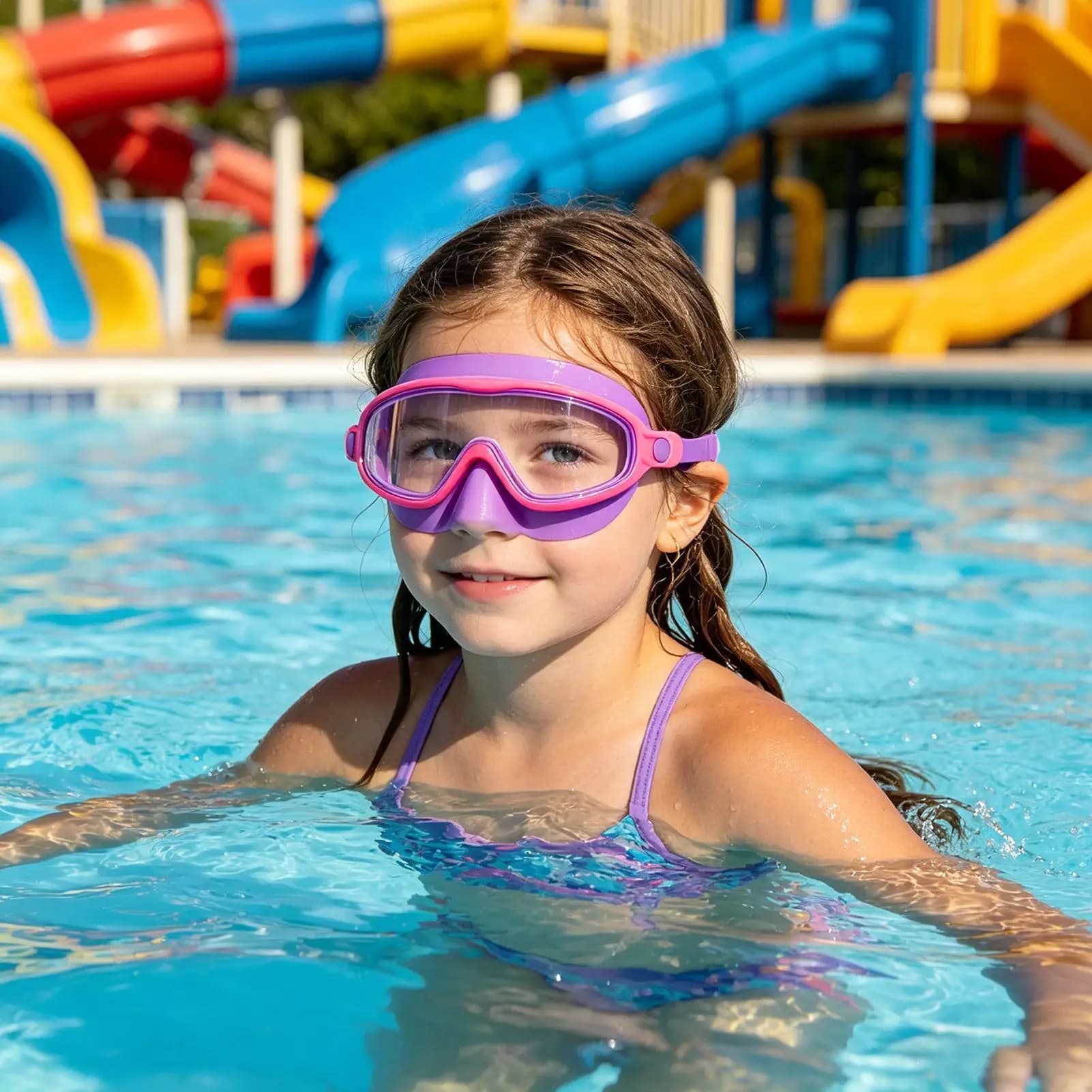 Occhialini da nuoto per bambini, occhiali da immersione antiappannamento, occhialini da nuoto per spiaggia, estate, immersioni all'aperto, snorkeling, protezione per sport acquatici