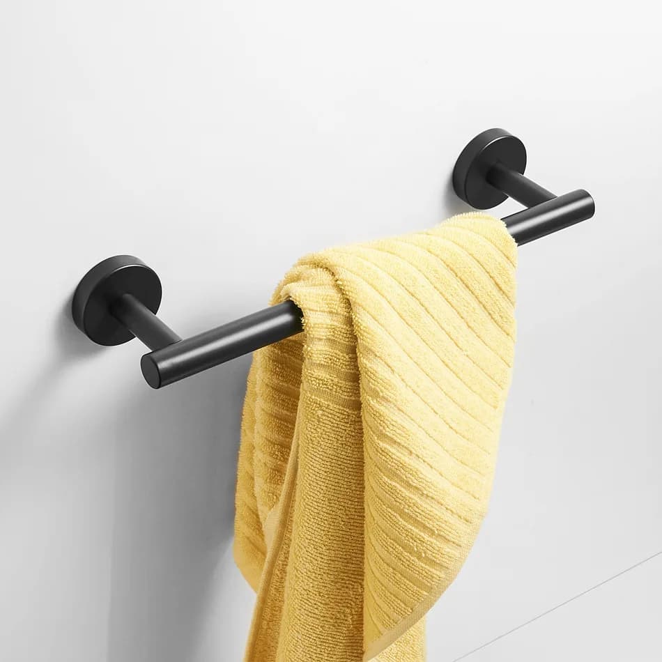 Portasciugamani in Acciaio Inossidabile — Barra Portasciugamani da Parete, Installazione a Foratura per Bagno e Lavanderia