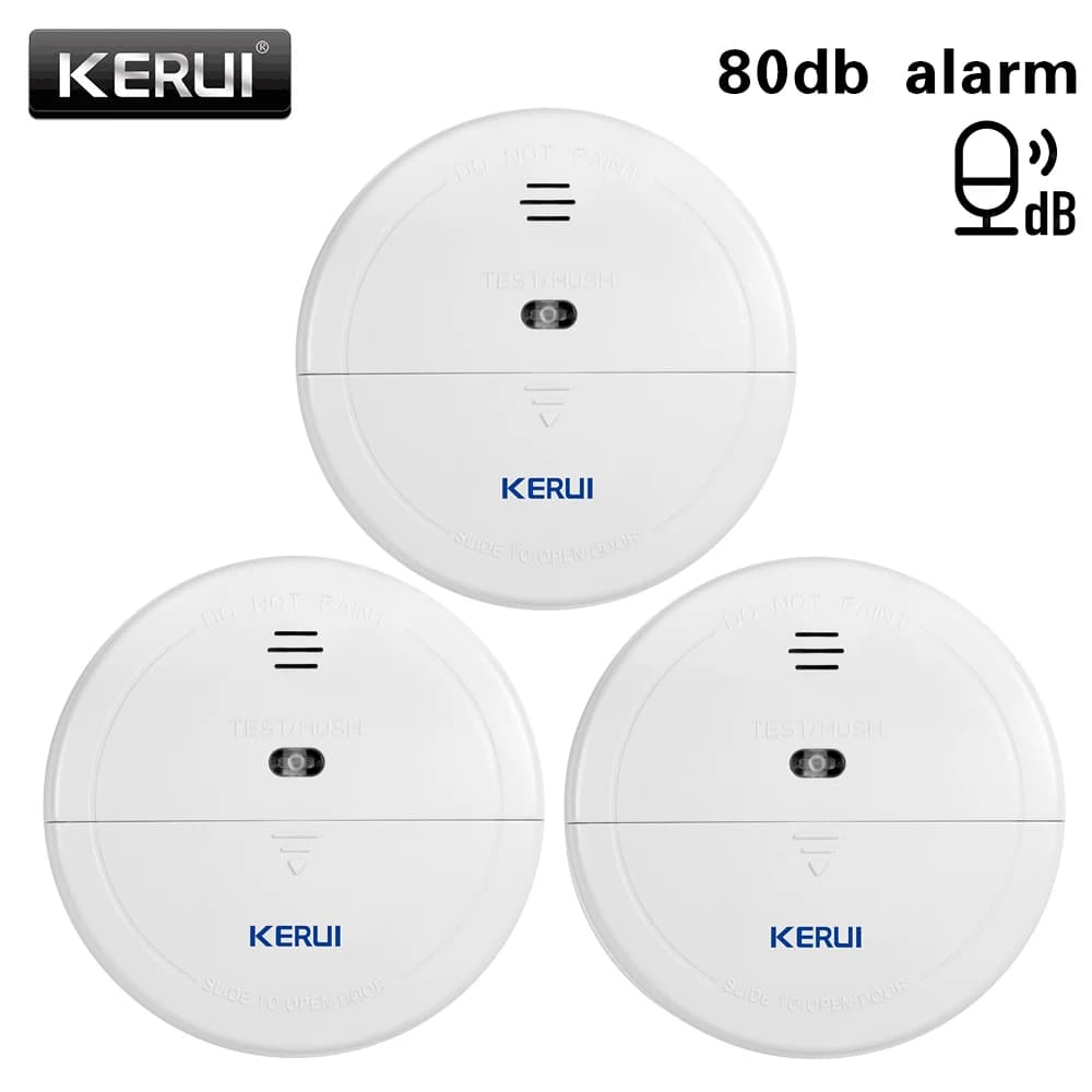 Sensore antincendio per rilevatore di protezione del fumo wireless 433 mhz per sistema di allarme di sicurezza domestica WIFI / PSTN / GSM o funziona da solo