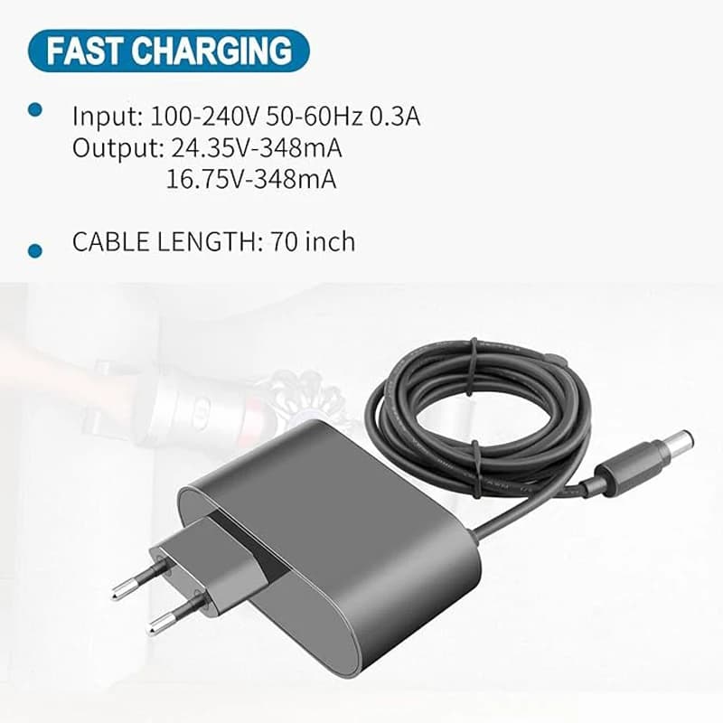 16.75V/24.35V 0.348A Charger for Dyson DC30 DC31 DC34 DC35 DC44 DC45 DC56 DC57 Vacuum Cleaner Power Adapter Replacement Part