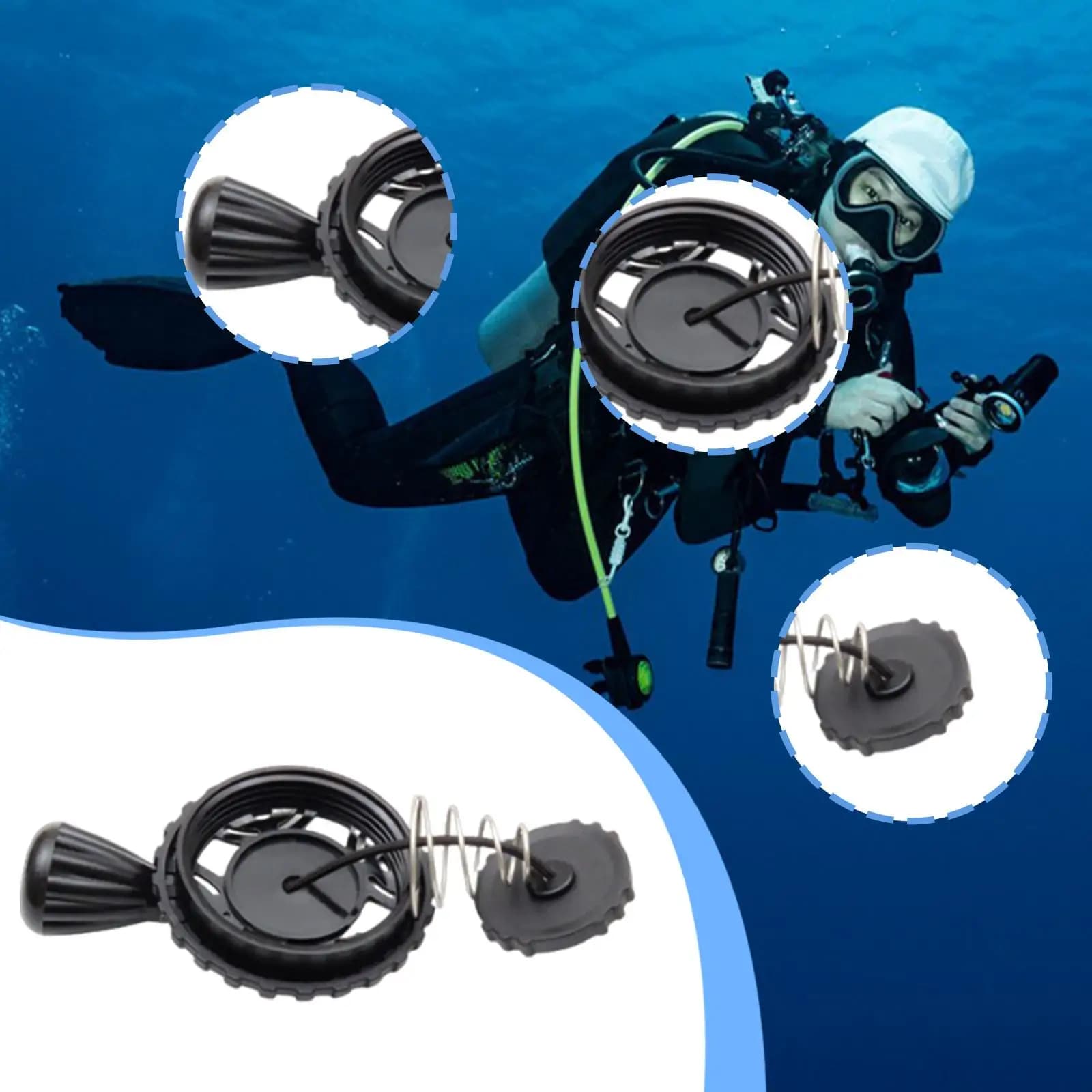 Scuba Diving Nylon Reinforced Shoe Valve, Compact Accessory and Portable for Snorkeling and Diving Equipment
