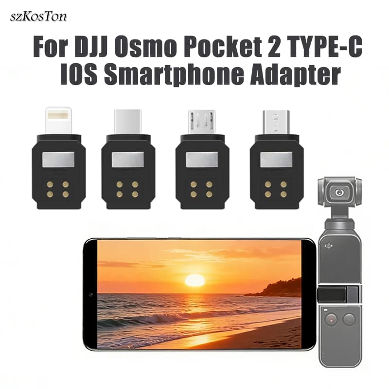For DJI Osmo Pocket 2 TYPE-C IOS Smartphone Adapter Phone Data Connector Interface Handheld Gimbal Camera Accessories