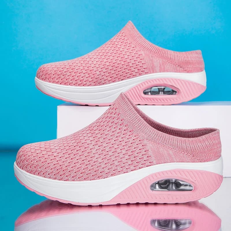 Scarpe da donna traspiranti scarpe da donna leggere scarpe da ginnastica da donna morbide all'aperto mezze pantofole scarpe da donna calzino moda Tennis