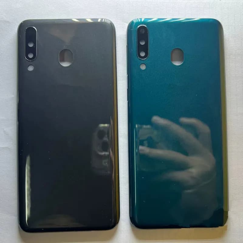 A40S Housing For Samsung Galaxy A40S A3050 A3058 A407F Battery Back Cover Repair Replace Door Rear Case + Camera Lens