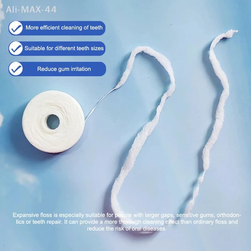 Interdental Wire to Mint Taste with Nylon Thread for Effective Plaque Removal, Tooth Protection, Deep Cleaning, Dental Care