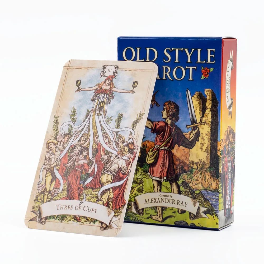 Old Style Tarot 79-Card Deck Oracle English Visions Divination Edition Board Playing Games for Fortune Telling 10.3*6 cm