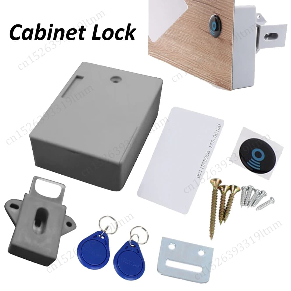 Serratura elettronica per armadietto Serrature RFID NFC intelligenti Serratura digitale invisibile fai-da-te Armadio scarpiera Serrature per porte del cassetto Sensore scheda IC