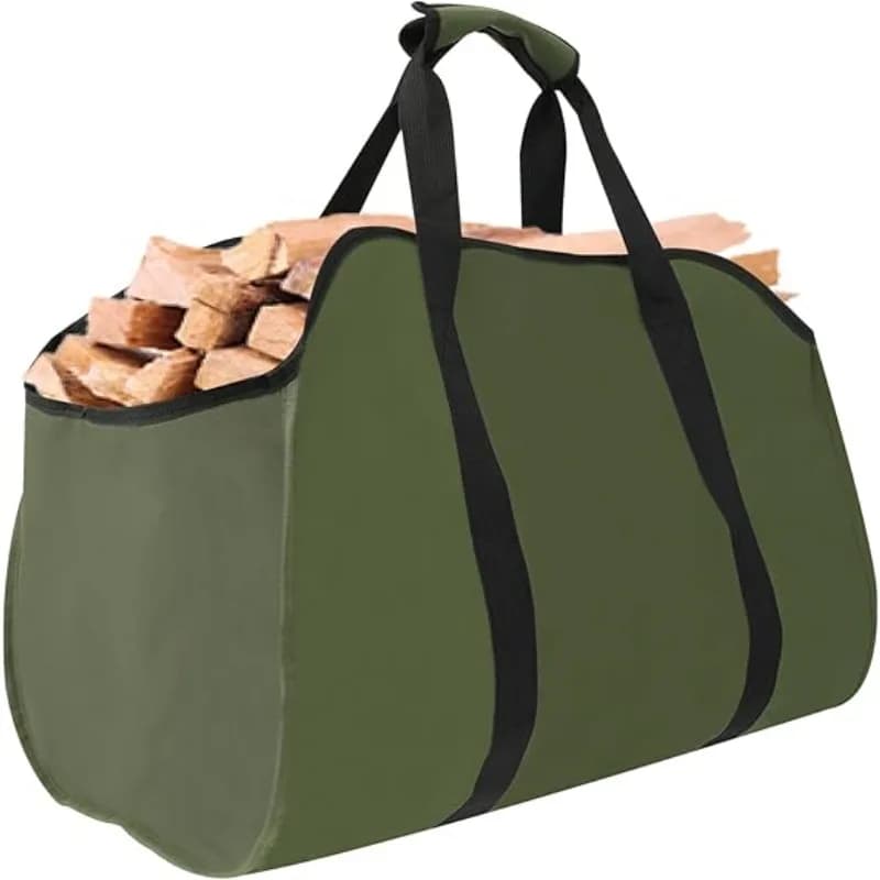 Large and Resistant Bag for Carriage Wood, Door Wood Wall For Cam, Wood Stove, Camping, Gardening and External Use