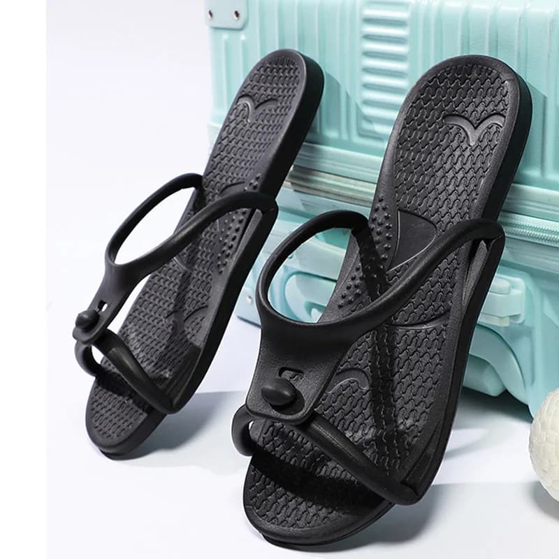 Pantofole pieghevoli estive da uomo Infradito in EVA da donna Viaggio da viaggio Pantofole portatili Home Hotel Coppia Scivoli da bagno Scarpe da spiaggia morbide
