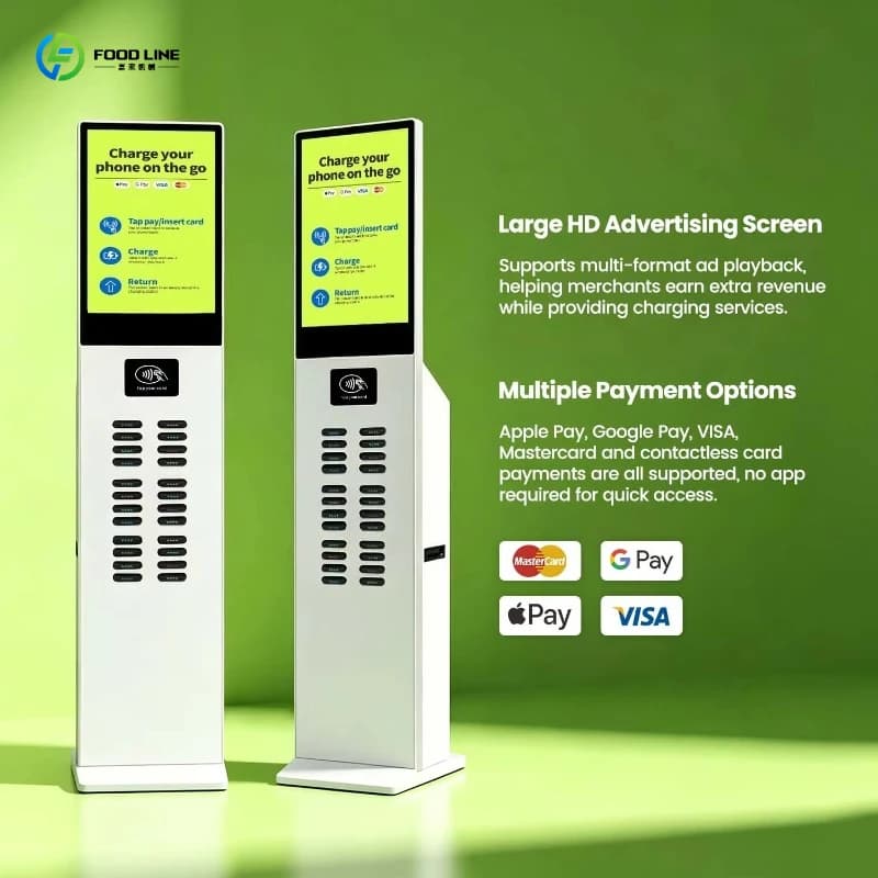 Rental Business Hot Selling 24 / 48 Slots Sharing Power Bank Vending Charging Power Bank Rental 24 Slot Kiosk