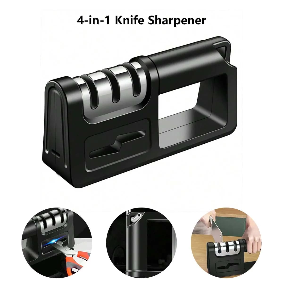 Professional kitchen sharpeners 4 in 1 Kitchen sharpeners for knives and scissors