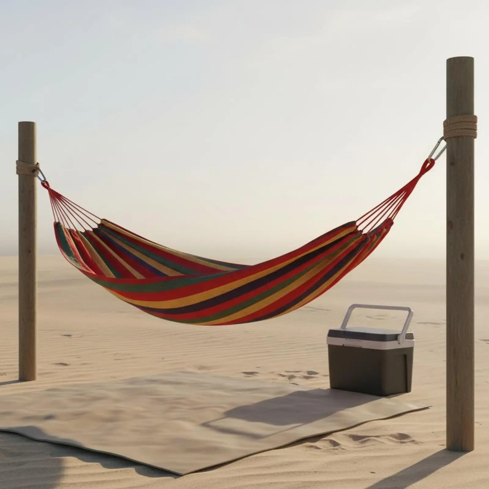 Canvas Swing Bed Breathable Double Person Swing Bed 2 Person Swing Bed Skin-Gentle Outdoor Furniture Weather-Resistant