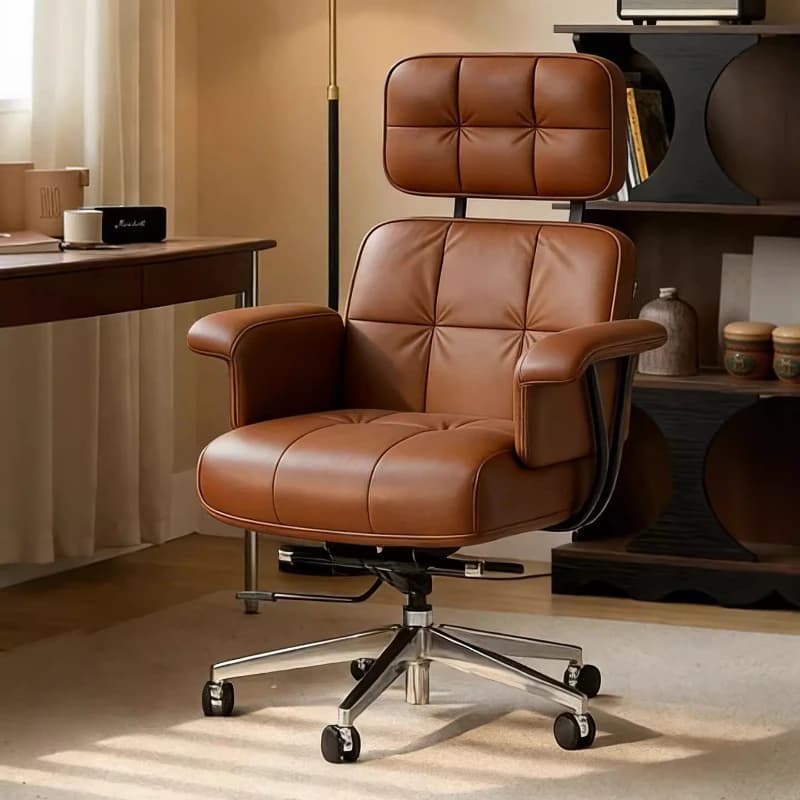 Sedia da ufficio ergonomica girevole per gaming, design accattivante, con funzione pedicure, per spedizioni, pesca, ufficio, scrivania, arredamento