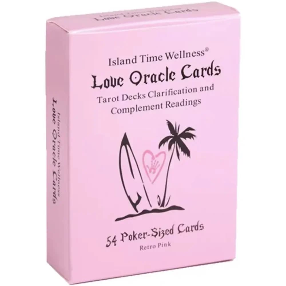 Pink Island Time Love Oracle Cards Tarot Divination Deck English Vision Edition Gioco da tavolo per giochi da tavolo per feste